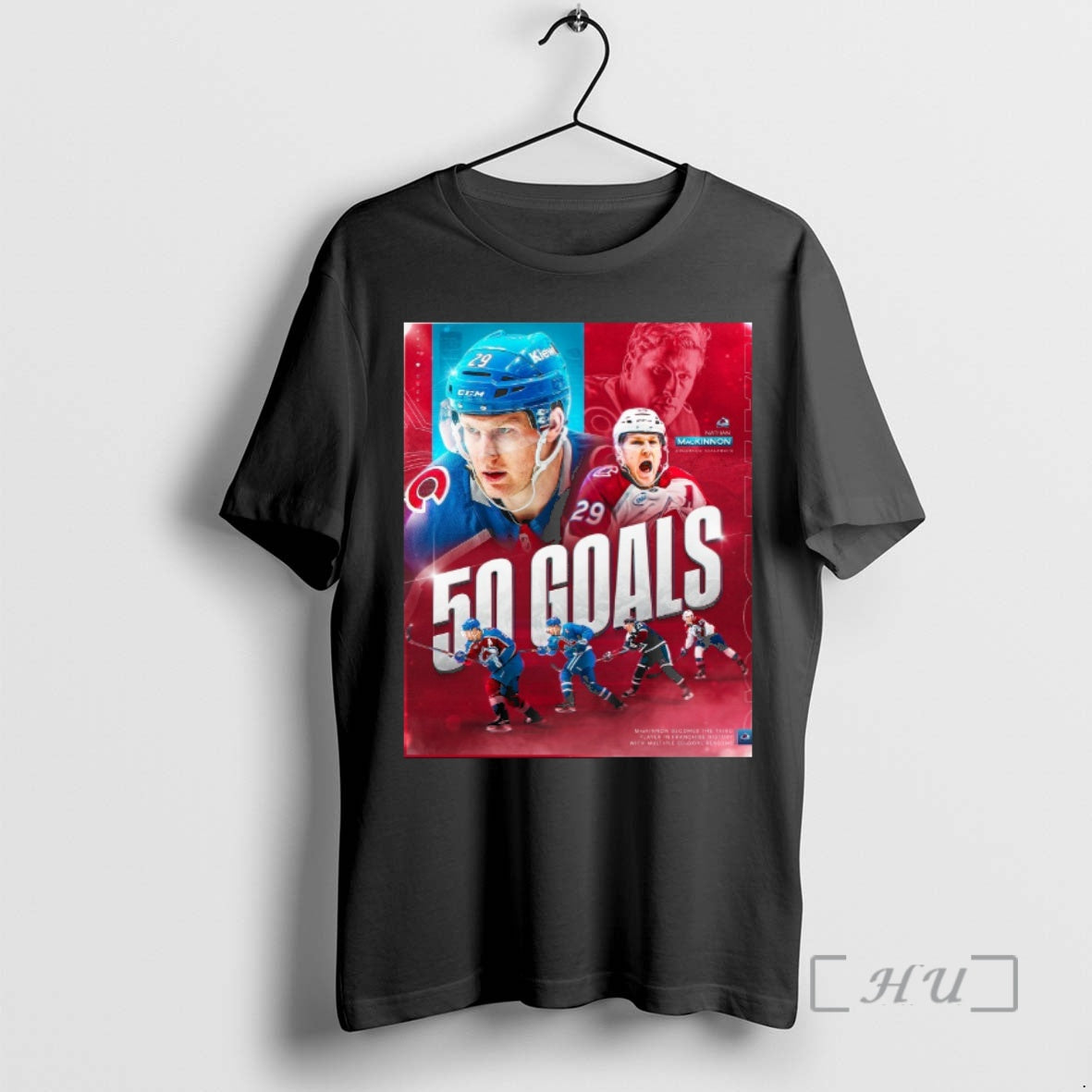 Officials Colorado Avalanche Nathan Mackinnon 50 Goal Seasons In Nhl Career Premium T Shirts Sweater