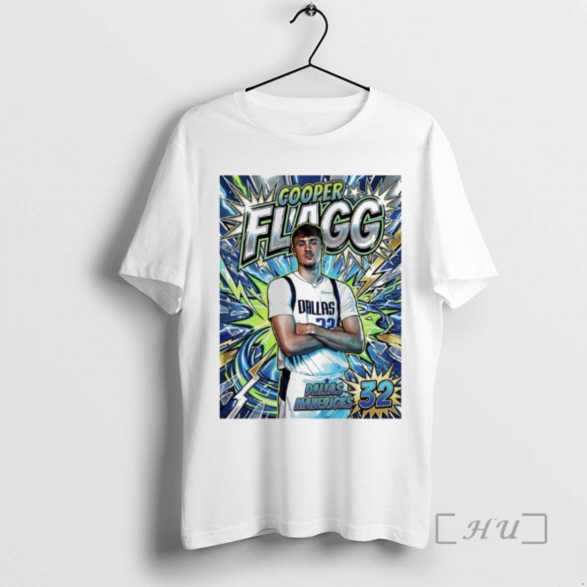 Officials Cooper Flagg 32 Dallas Mavericks Cooper Comic Style