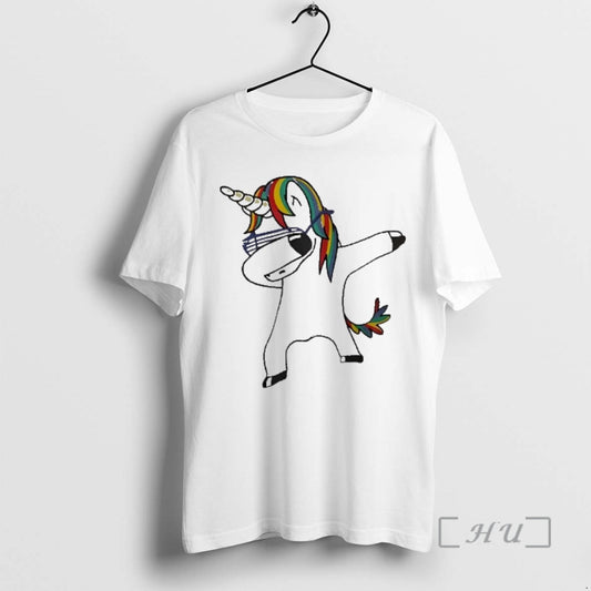 Officials Dabbing Unicorn With Rainbow Hair And Shutter Shades