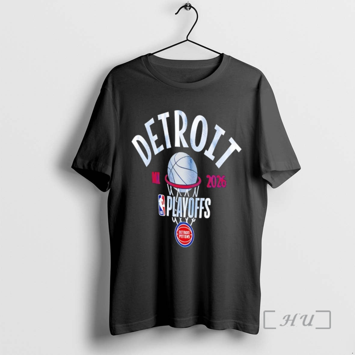 Officials Detroit Pistons Basketball 2026 Playoff Participant Stand Logo