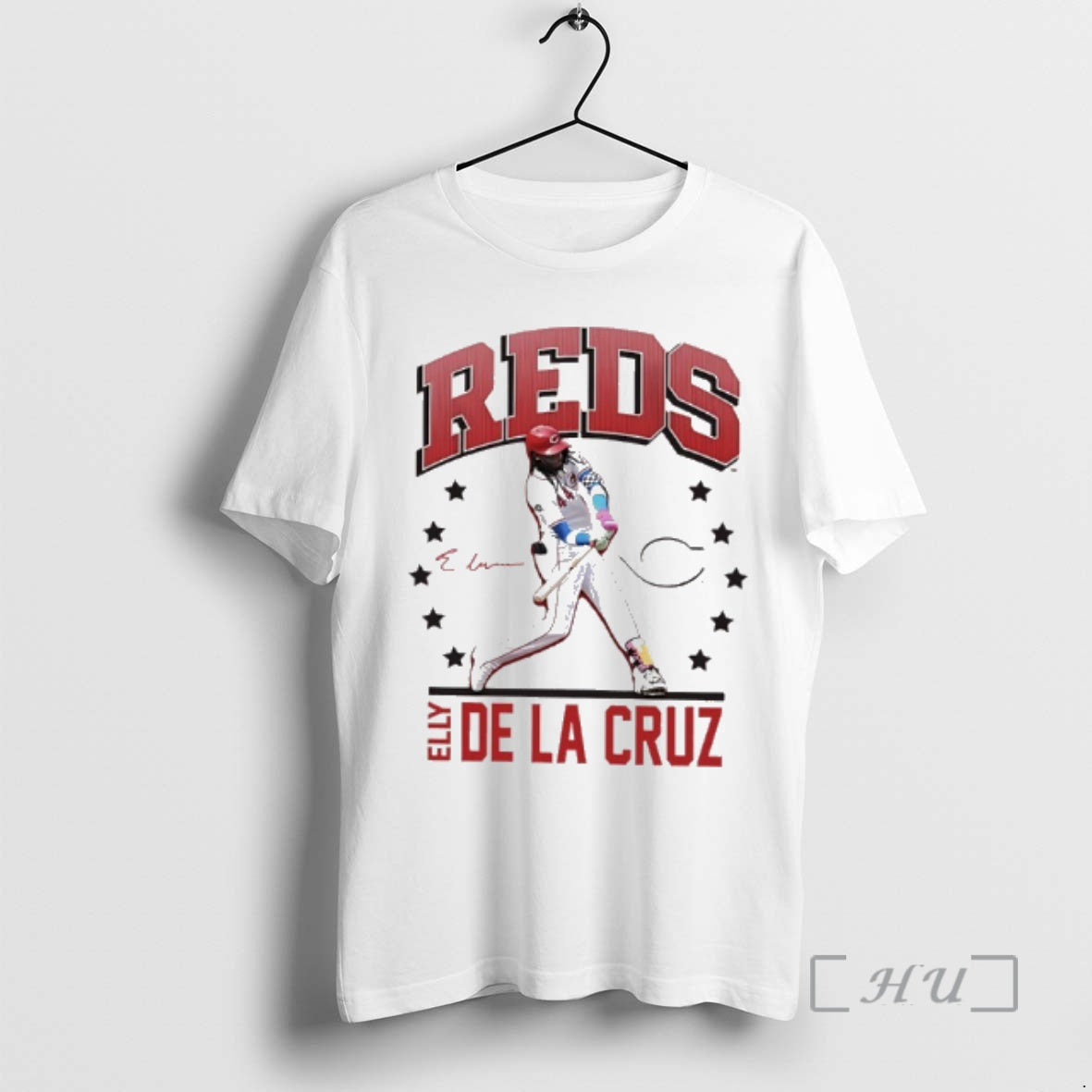 Officials Elly De La Cruz Cincinnati Reds Player Swing Signature