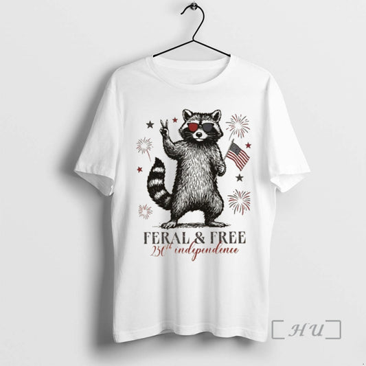 Officials Feral But Free Patriotic Raccoon Usa 250th Anniversary