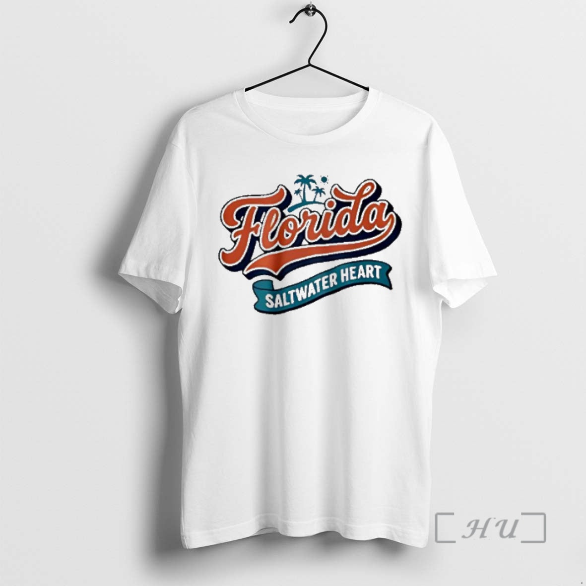 Officials Florida Saltwater Heart Palm Trees Beach Graphics