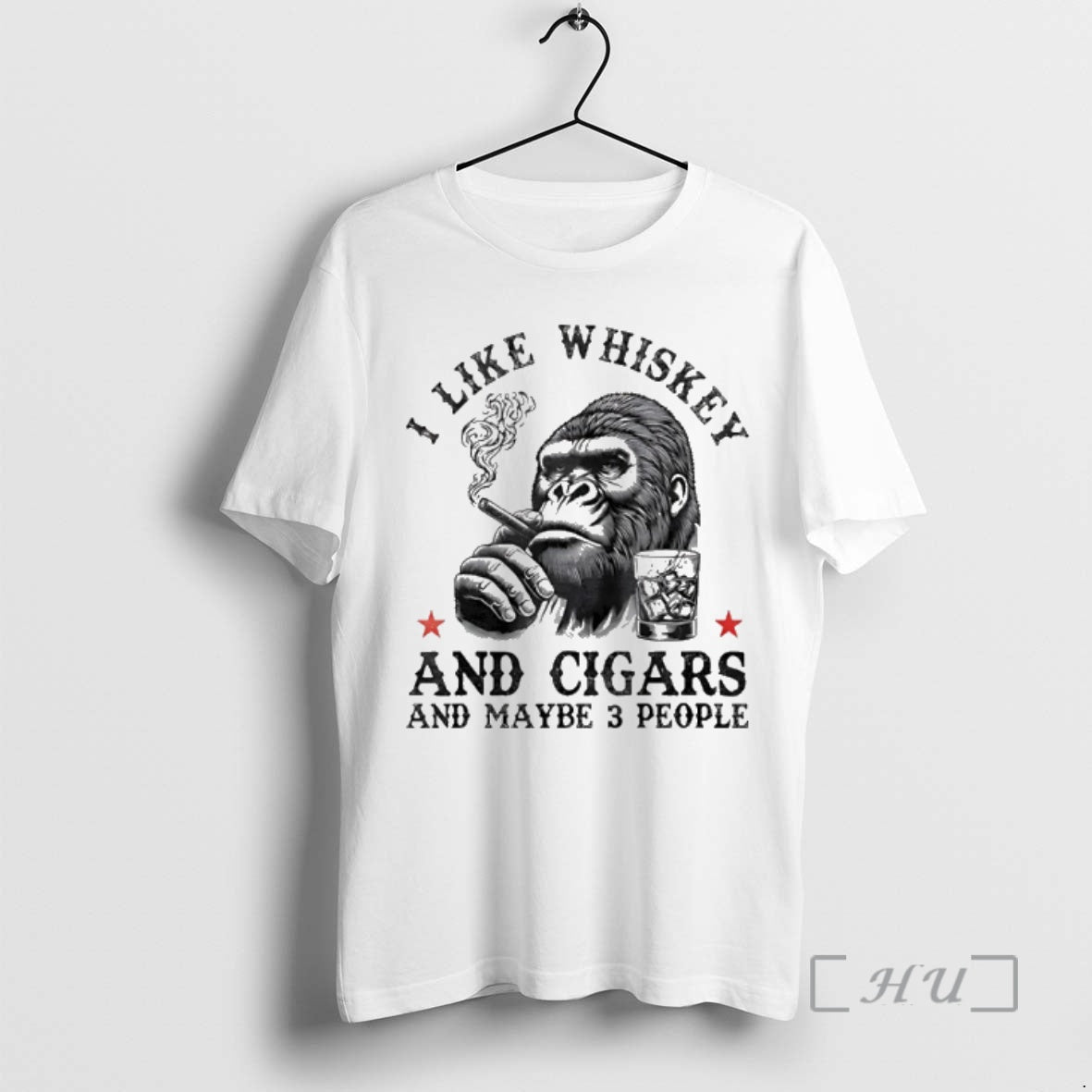 Officials Gorrila I Like Whiskey And Cigars And Maybe 3 People Premium T Shirts Sweater