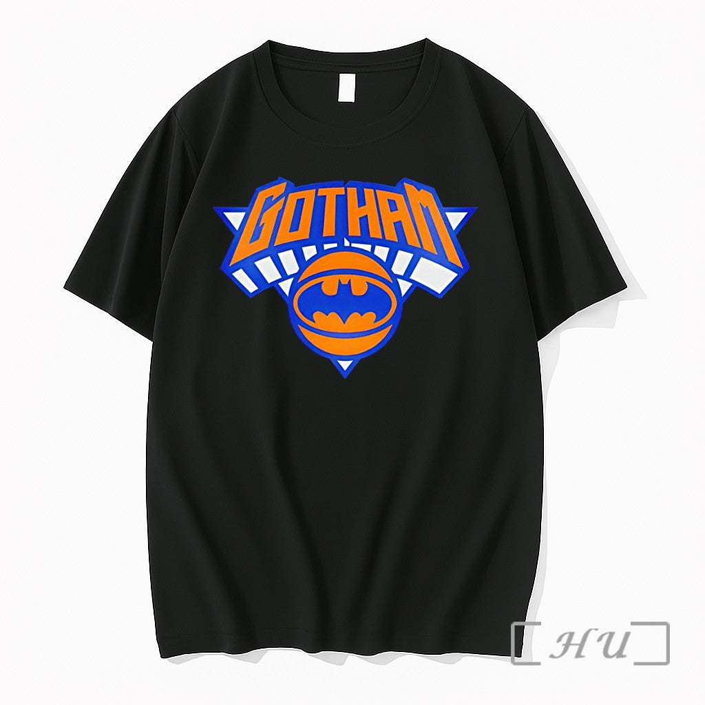 Officials Gotham Batman New York Knicks Basketball Dc Comics Parody Logo Premium T Shirts Sweater