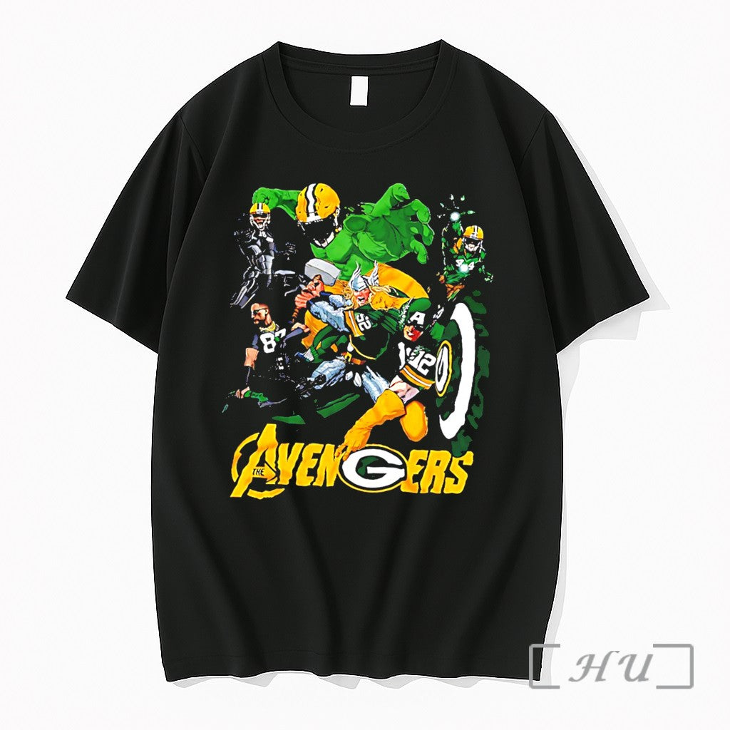Officials Green Bay Packers Marvel Avengers Superhero Tee