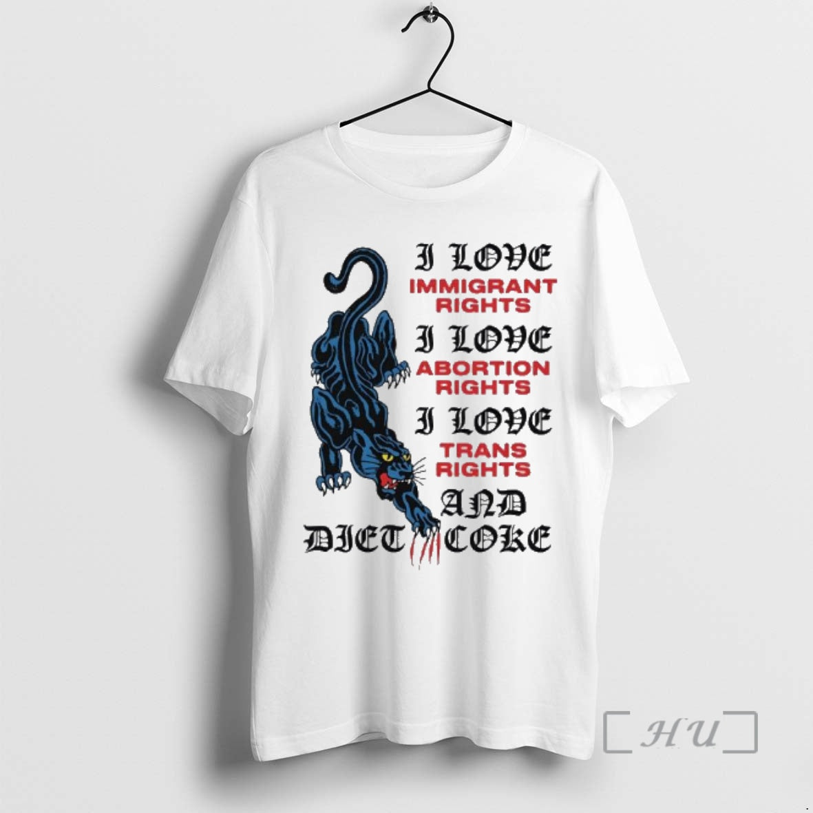 Officials I Love Rights And Diet Coke Blue Panther