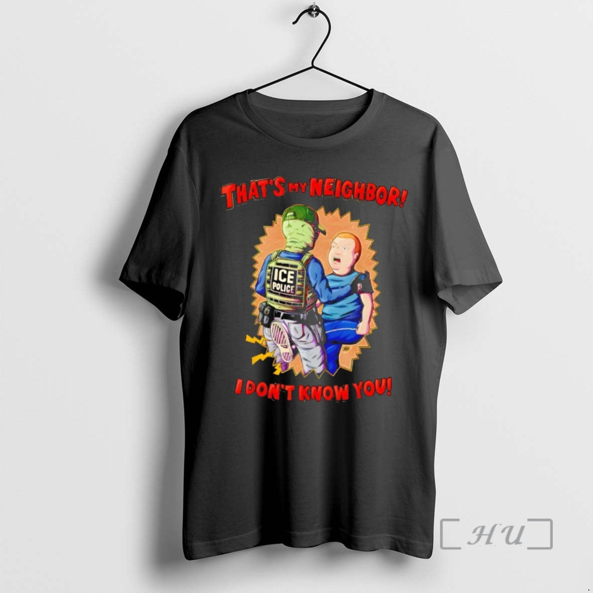 Officials Ice Officer Cartoon Thats My Neighbor I Dont Know You Premium T Shirts Sweater