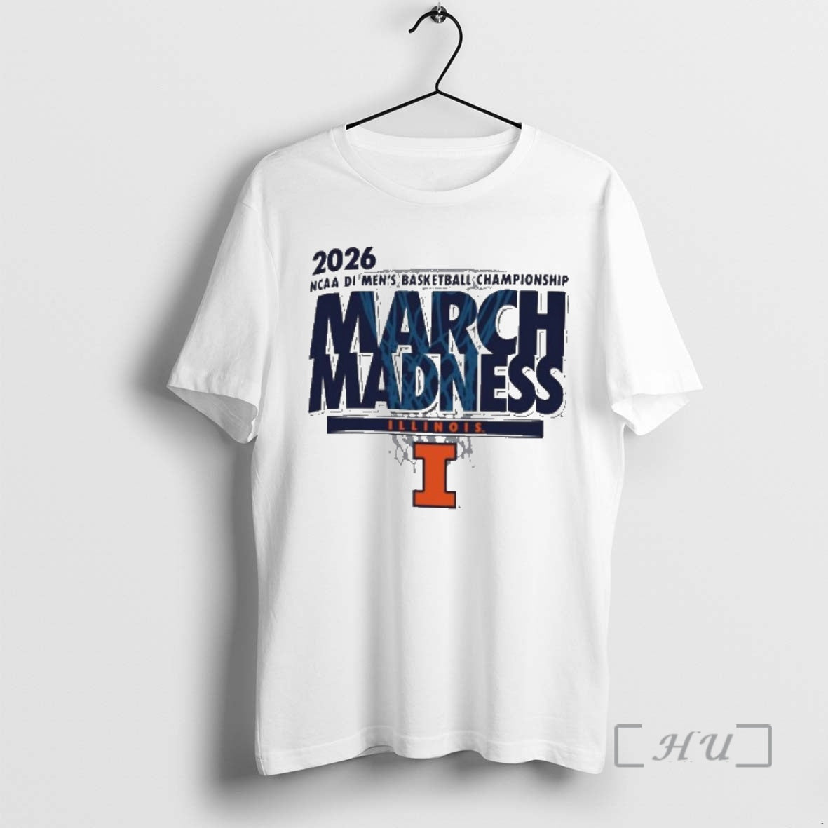 Officials Illinois Fighting Illini 2026 Ncaa Di Mens Basketball Championship March Madness Premium T Shirts
