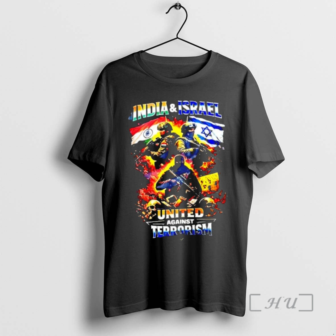 Officials India Israel United Against Terrorism Graphic