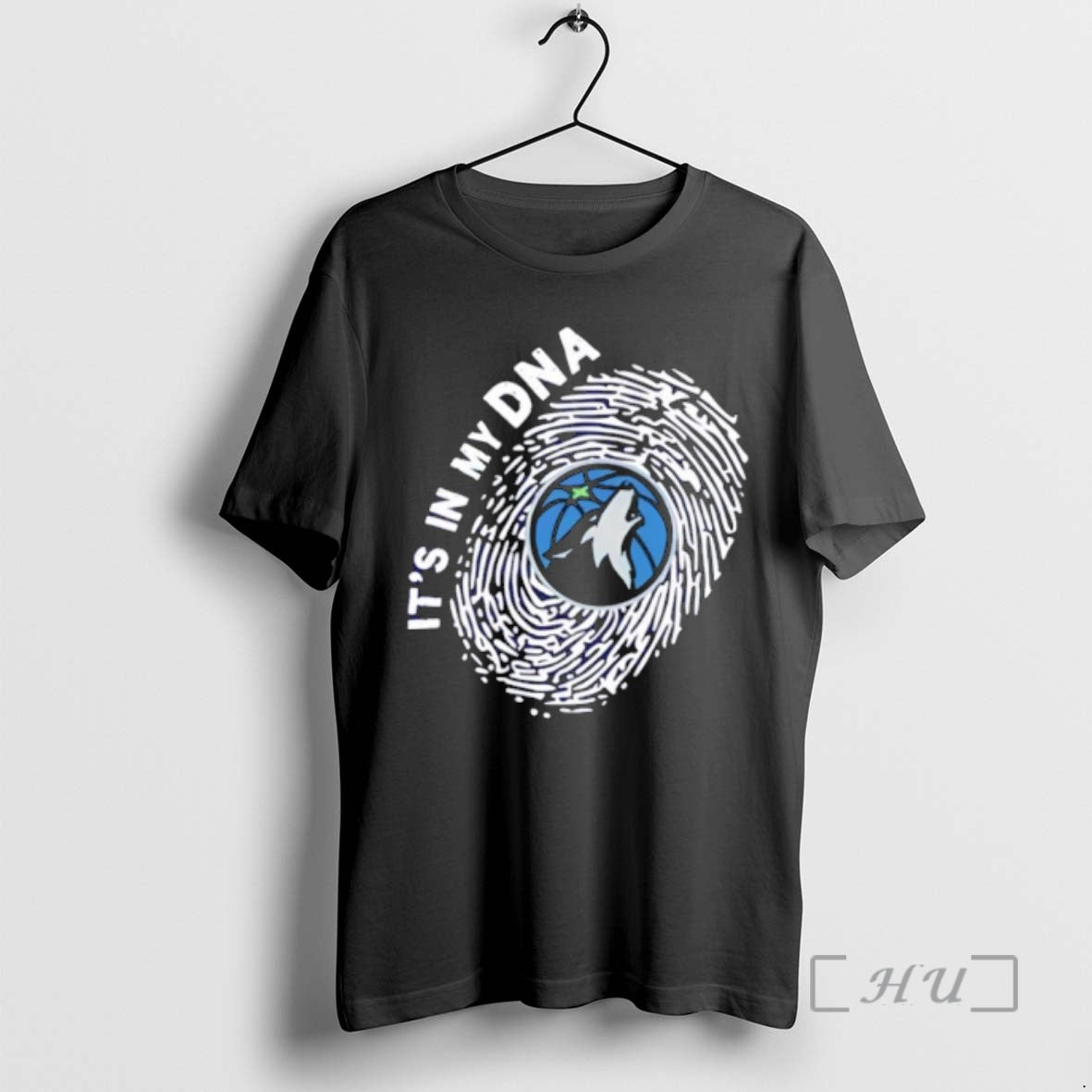 Officials Its In My Dna Minnesota Timberwolves Fingerprint Wolf Logo