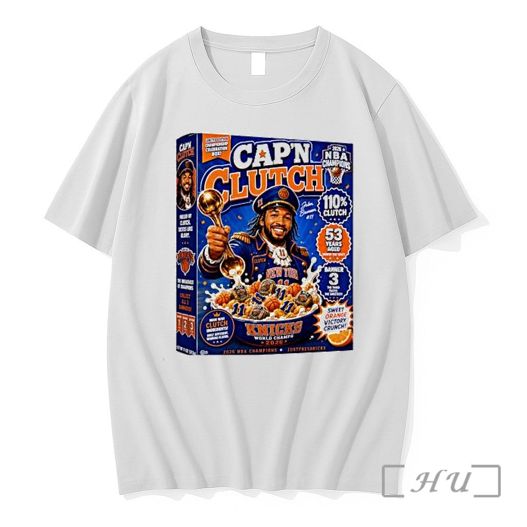 Officials Jalen Brunson New York Knicks 2026 Nba Champions Capn Clutch Premium T Shirts Sweater