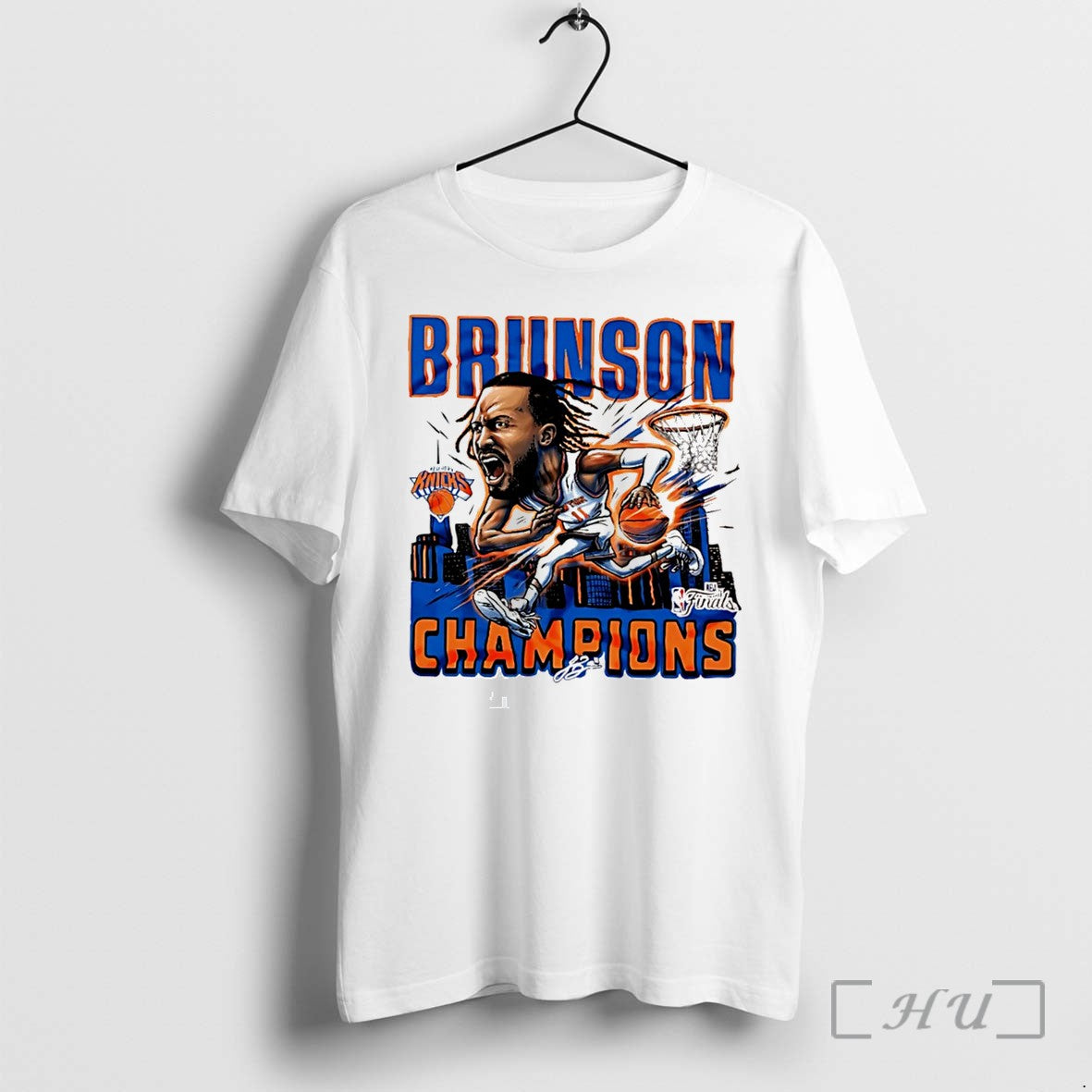 Officials Jalen Brunson New York Knicks 2026 Nba Finals Champions Cotton Tee Premium T Shirts