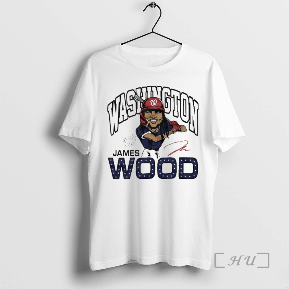 Officials James Wood Washington Nationals Player Signature Caricature