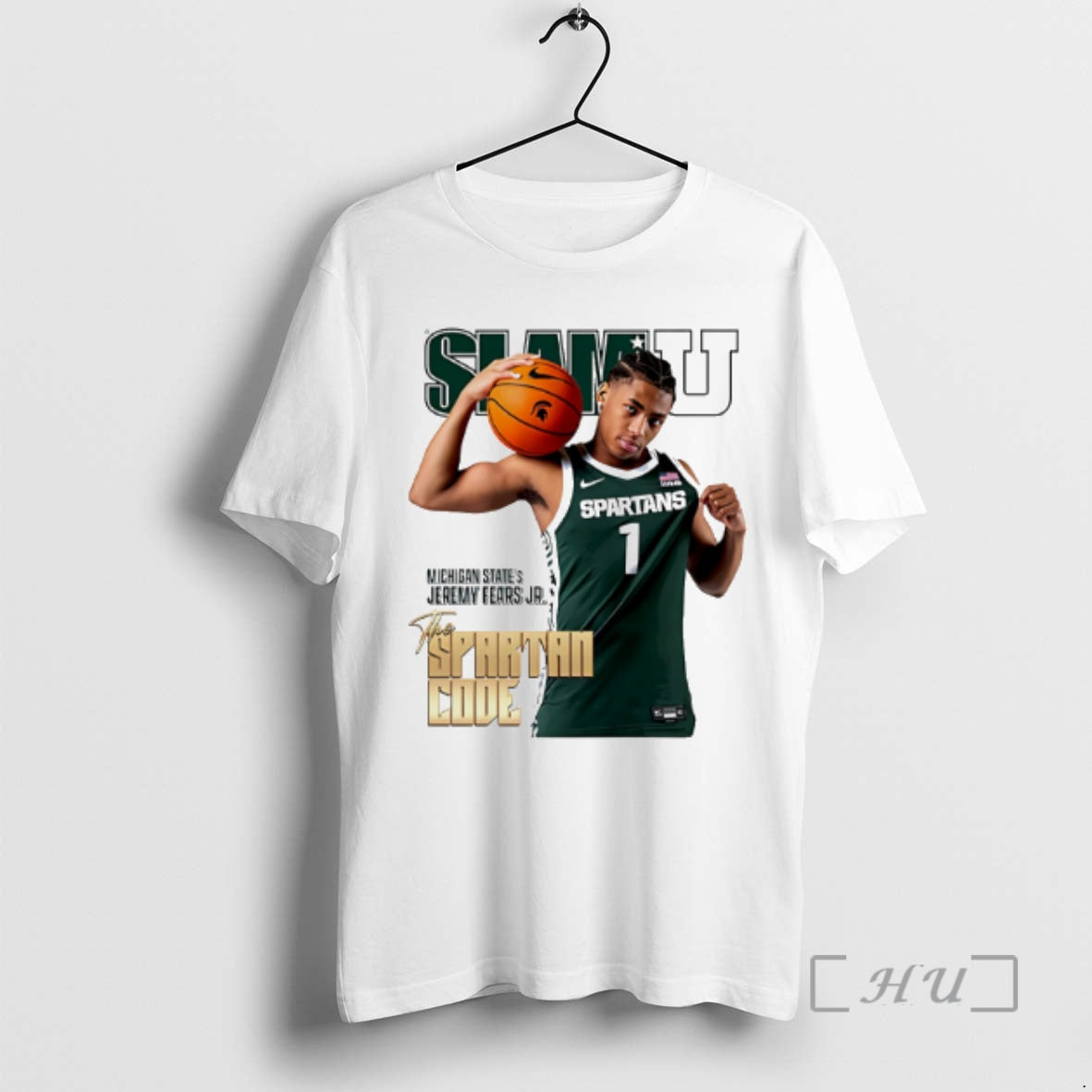 Officials Jeremy Fears Jr Michigan State Spartans The Spartan Code Slamu Graphic Premium T Shirts