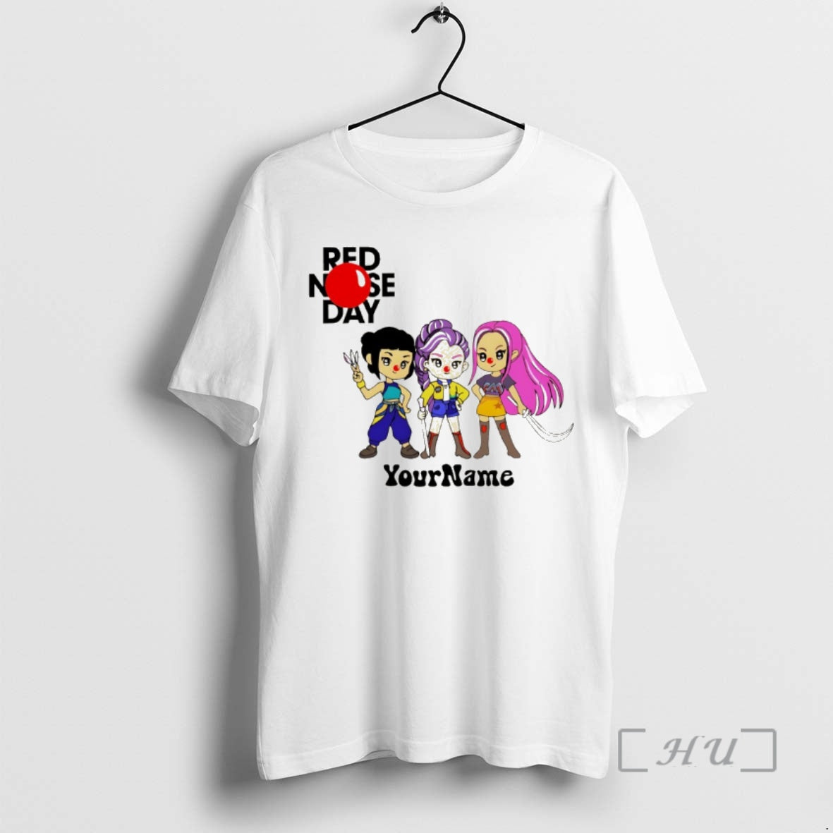 Officials Kpop Demon Hunter Cartoon Red Nose Day Your Name