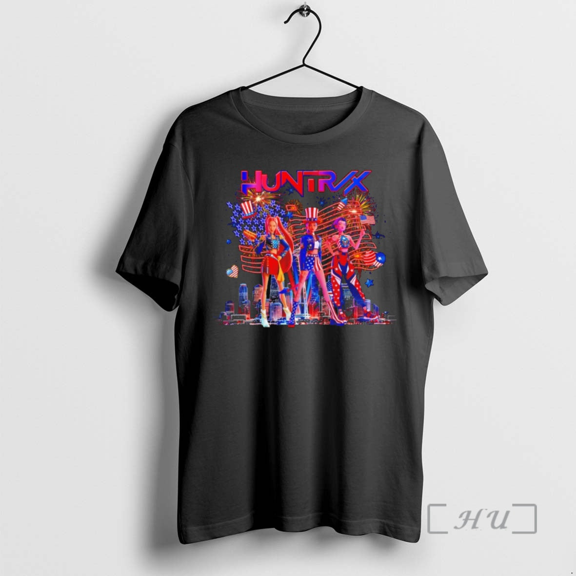 Officials Kpop Demon Hunters Huntrix Preppy 4th Of July Independence Day Premium T Shirts Sweater
