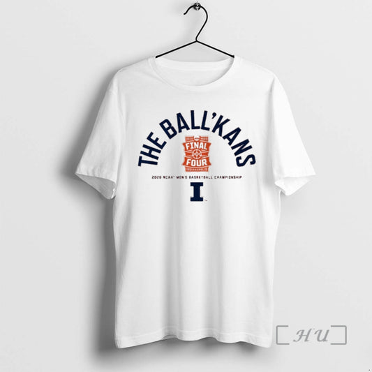 Officials La42lr7t The Ballkans Illinois Fighting Illini 2026 Ncaa Mens Basketball Championship Premium T Shirts