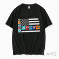 Officials Miami Dolphins Heat Marlins Panthers Hurricanes Flag Usa Independence Day Premium T Shirts Sweater