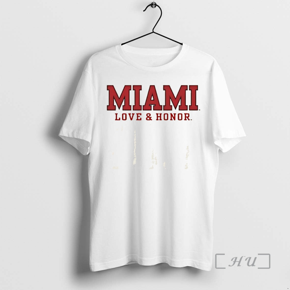 Officials Miami Redhawks Love Honor Bold Straight Twill Crew