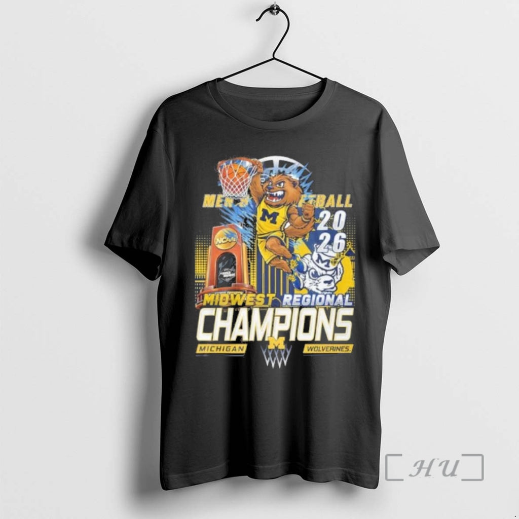 Officials Michigan Mens Basketball Mascot 2026 Midwest Regional Champions