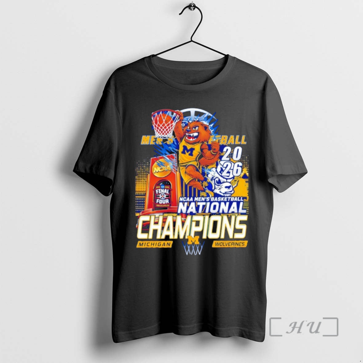 Officials Michigan Wolverines 2026 National Champions Basketball Championship Team Graphic
