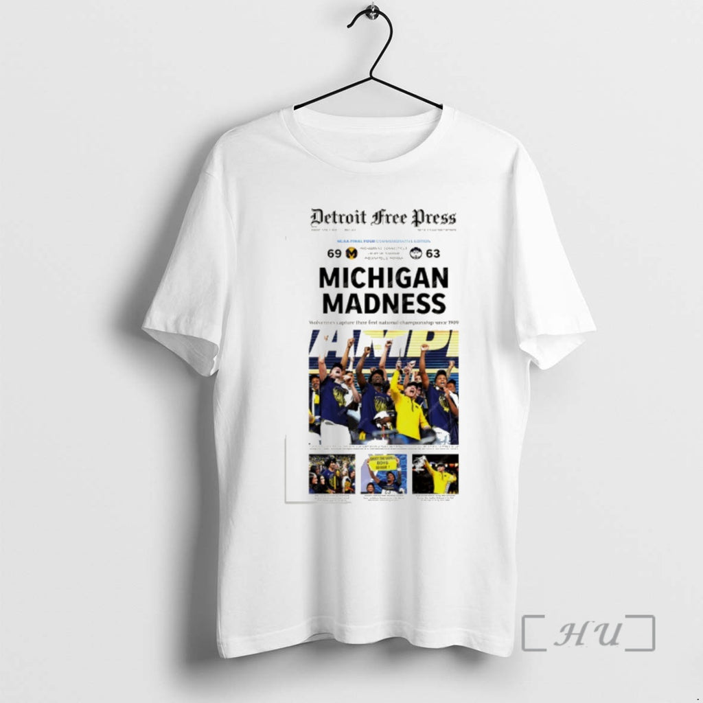 Officials Michigan Wolverines Basketball Ncaa Champions March Madness Celebration Newspaper