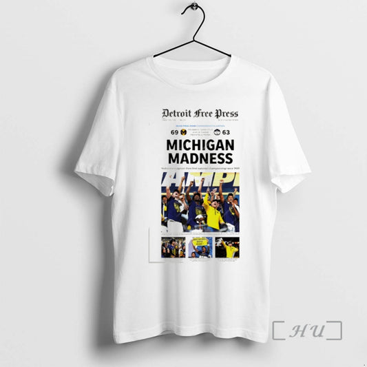 Officials Michigan Wolverines Basketball Ncaa Champions March Madness Celebration Newspaper