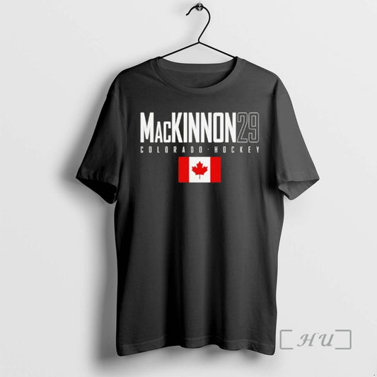 Officials Nathan Mackinnon 29 Colorado Avalanche Canada Flag Elite