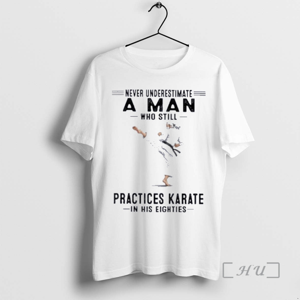 Officials Never Underestimate A Man Who Still Practices Karate In His Eighties Premium T Shirts