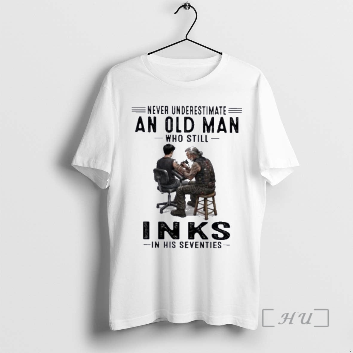 Officials Never Underestimate An Old Man Who Still Inks In His Seventies Premium T Shirts