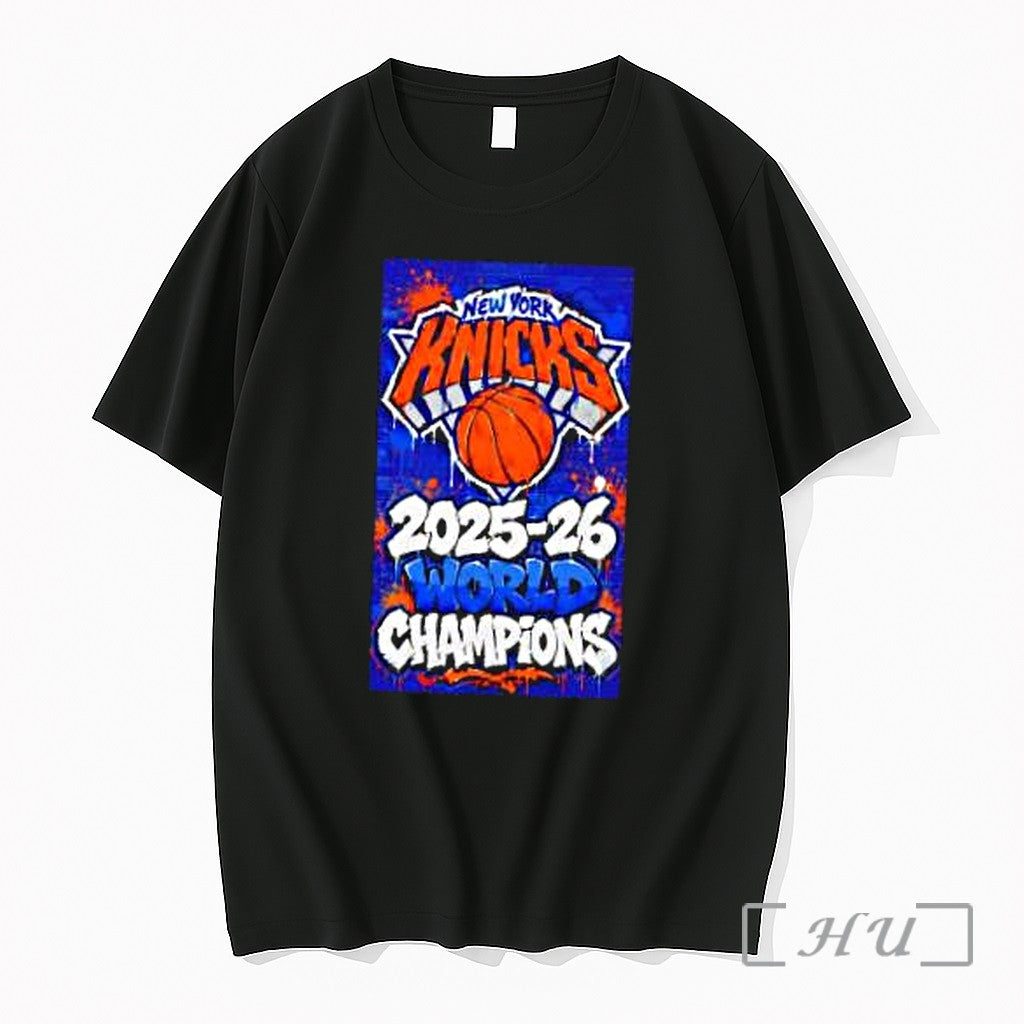 Officials New York Knicks 2025 2026 World Champions Basketball Team Merchandise Fan Premium T Shirts