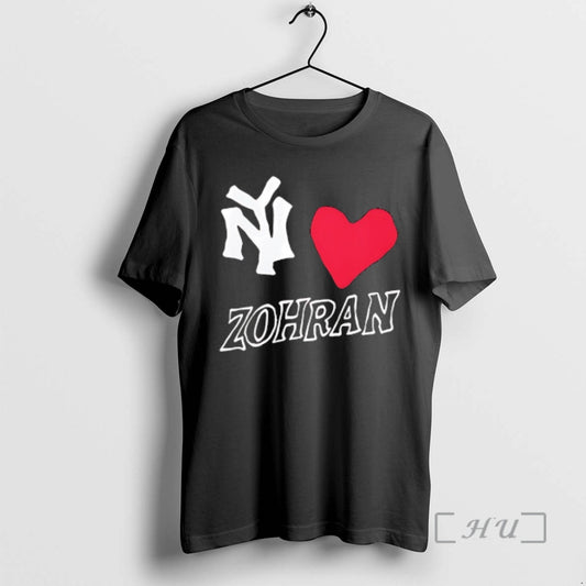 Officials New York Yankees Loves Zohran Heart Shape