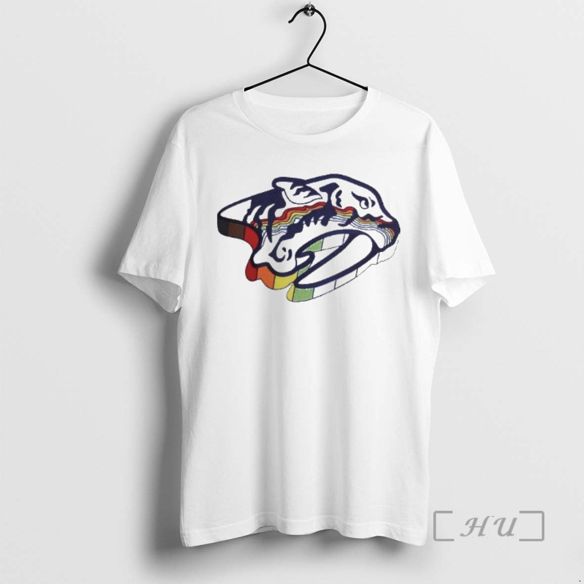 Officials Nhl Nashville Predators Logo Celebrate Pride Month 2026 Rainbow Flag Premium T Shirts Sweater