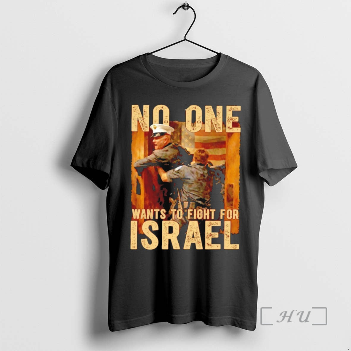 Officials No One Wants To Fight For Israel Political American Flag Vintage Premium T Shirts