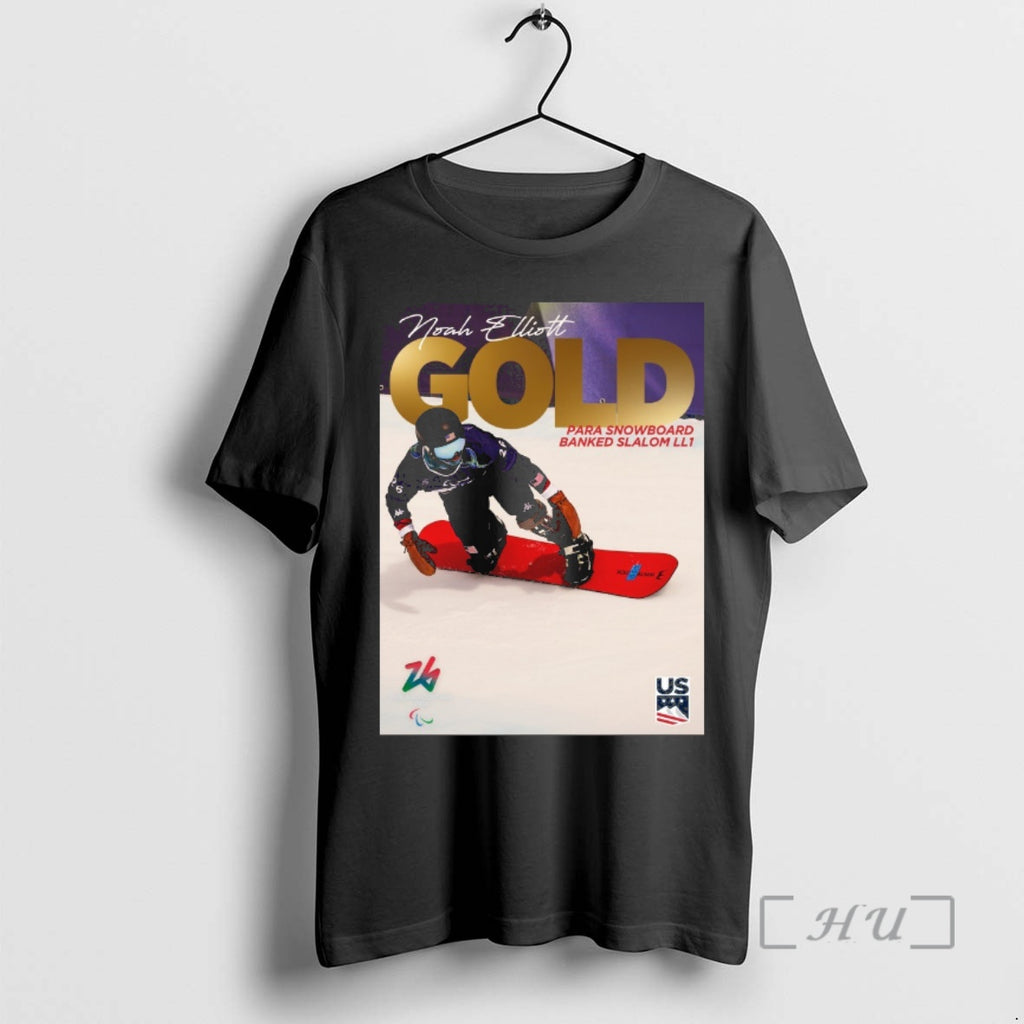 Officials Noah Elliott Gold Medal Para Snowboard Banked Slalom Ll1