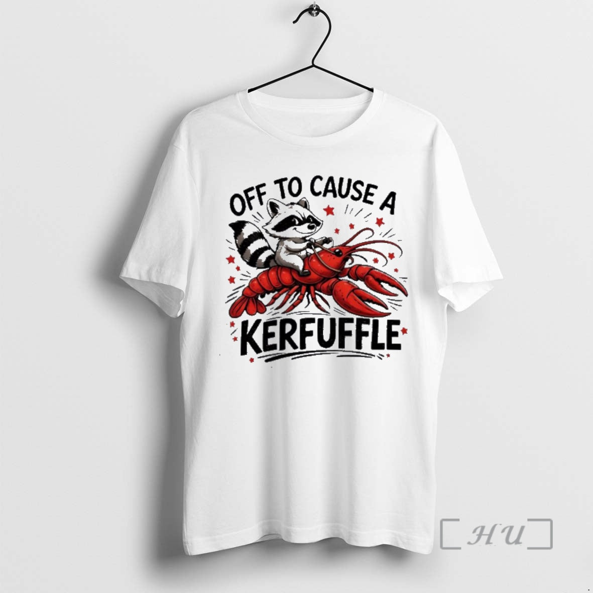 Officials Off To Cause A Kerfuffle Raccoon Crawfish Cajun Graphic