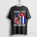 Officials Patria Y Vida Viva Cuba Libre Cuban Flag Freedom Fist Premium T Shirts Sweater