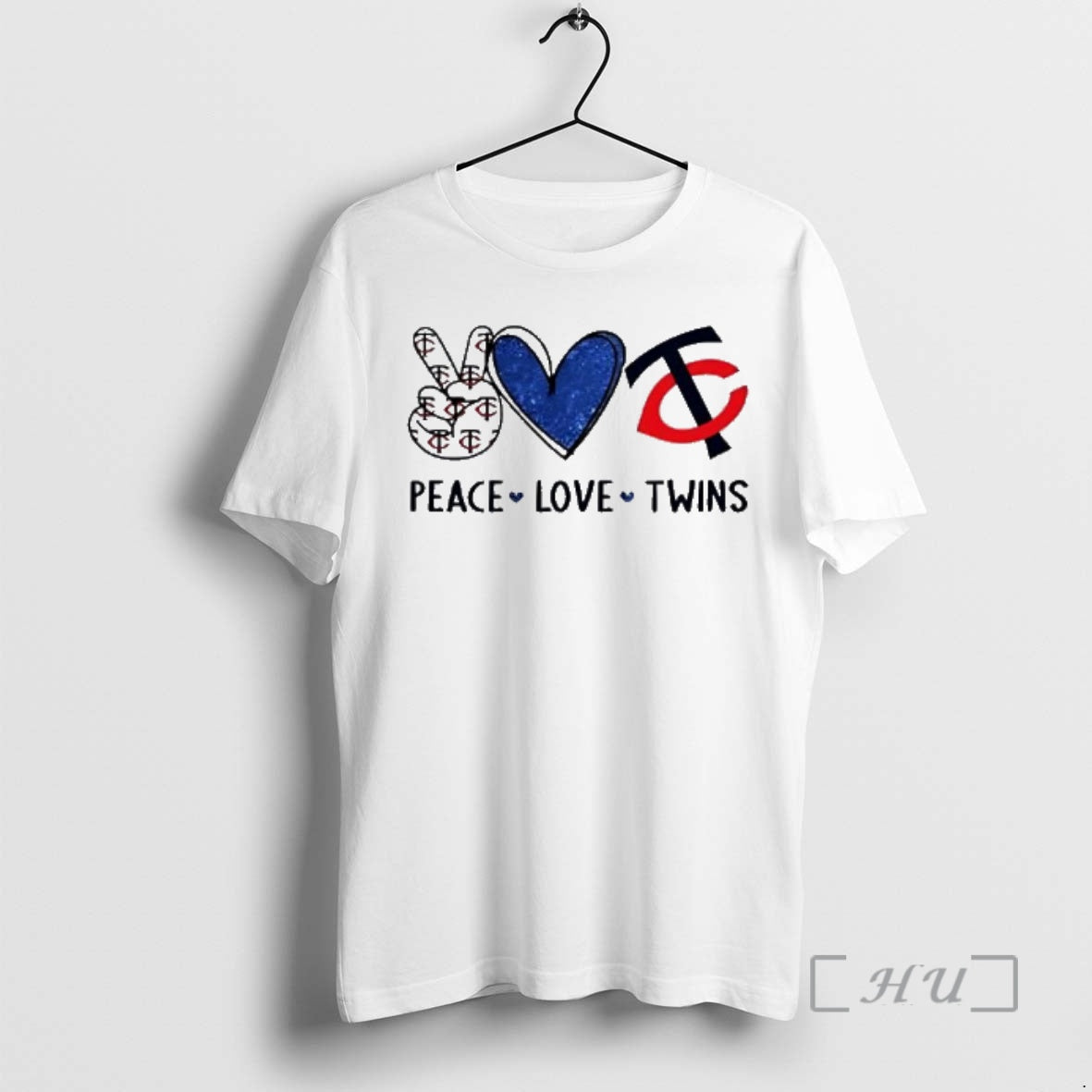 Officials Peace Love Twins Minnesota Baseball Hand Heart Graphics