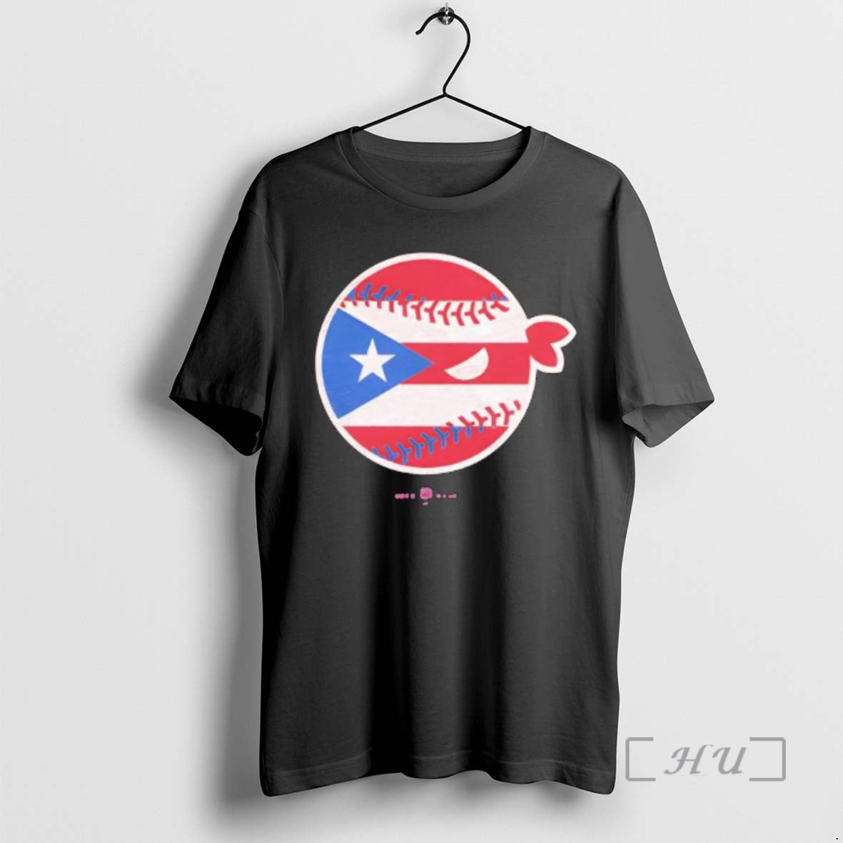 Officials Pitching Ninja Puerto Rican Flag