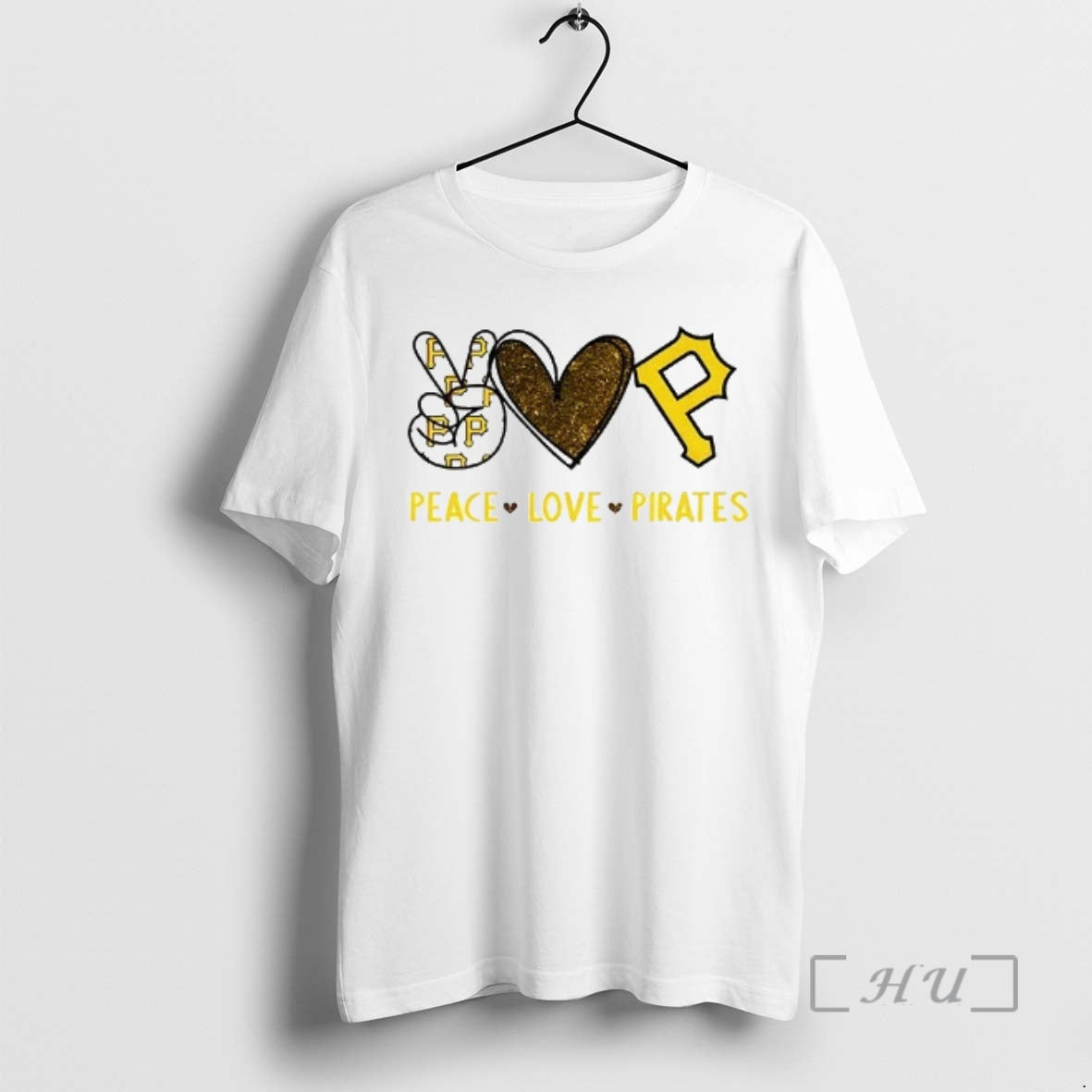 Officials Pittsburgh Pirates Football Peace Love Pirates Logo