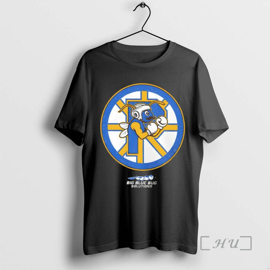 Officials Providence Bruins Hockey Big Blue Bug Solutions Logo
