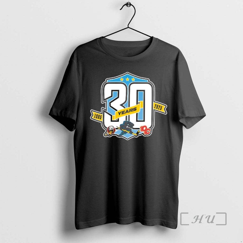 Officials Quad City Storm Hockey Team 30 Years 1995 2025 Logo Premium T Shirts Sweater