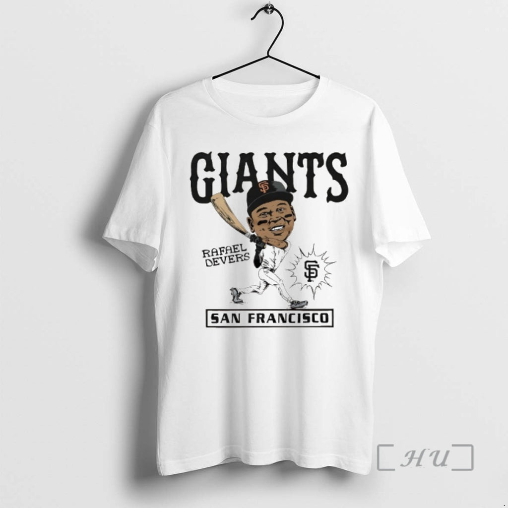Officials Rafael Devers San Francisco Giants Player Caricature Graphic