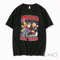 Officials Ride Free Or Die America 250 Years Cartoon Tee