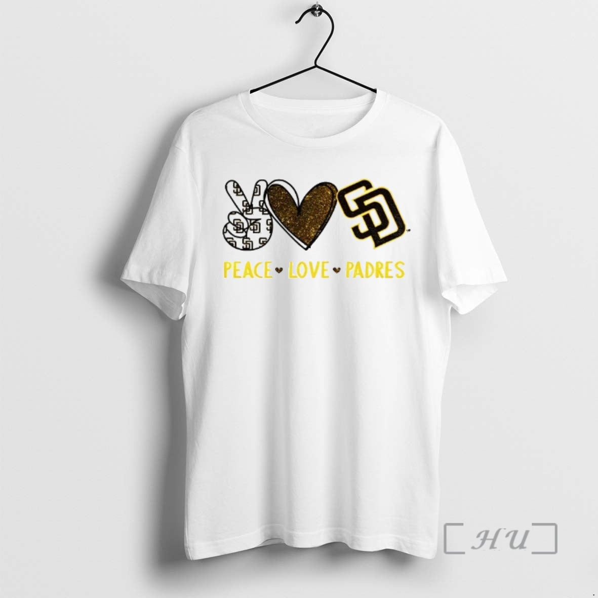 Officials San Diego Padres Football Peace Love Padres Logo