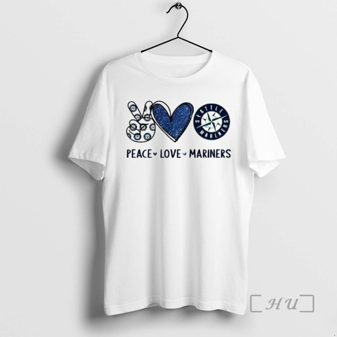 Officials Seattle Mariners Baseball Peace Love Mariners Logo