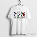 Officials Soccer World Cup 2026 Usa Canada Mexico United Football Trophy Premium T Shirts Sweater