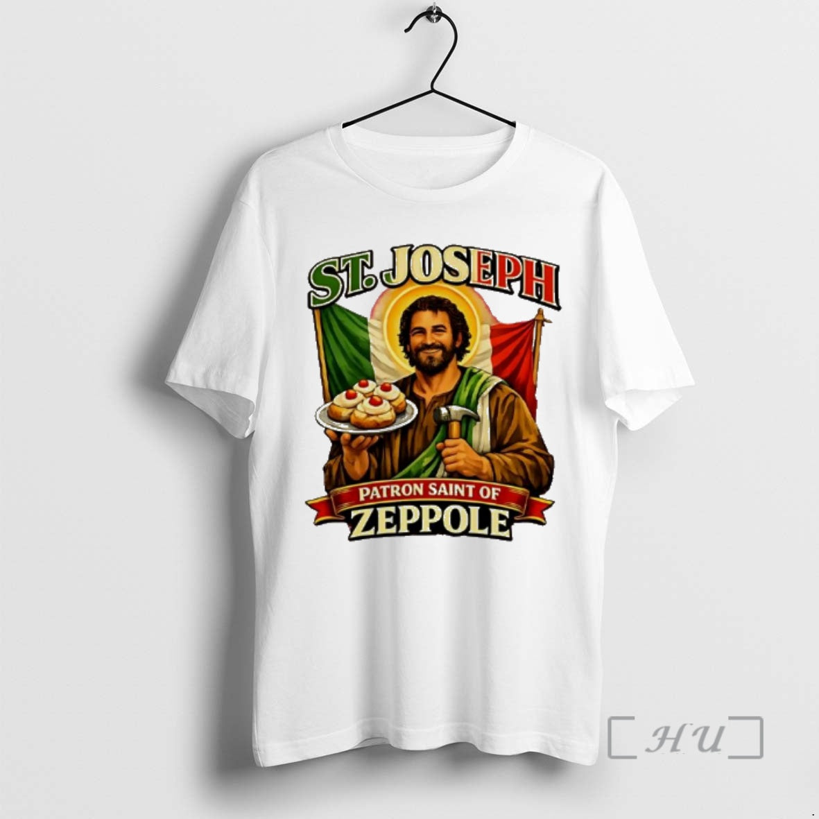 Officials St Joseph Patron Saint Of Zeppole Italian Flag Carpenter