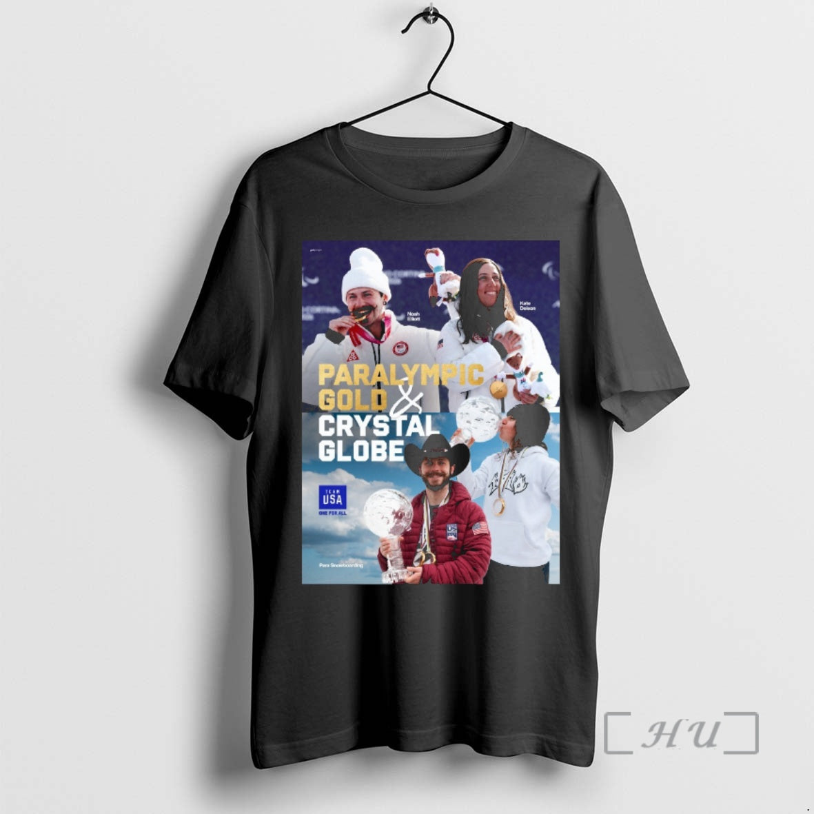 Officials Team Usa One For All 2026 Paralympic Gold Crystal Globe Premium T Shirts Sweater